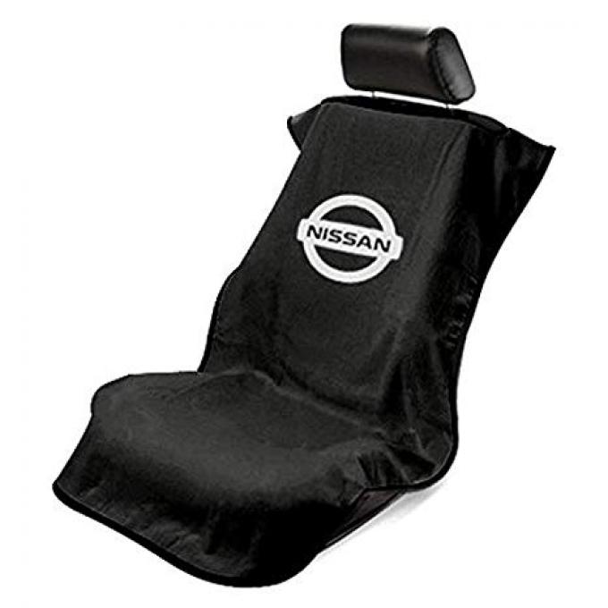 Seat Armour Nissan, Seat Towel, Black with Logo SA100NISSB