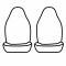 Covercraft 1991 Toyota Previa Precision Fit Endura Front Row Seat Covers GTT682ENTB